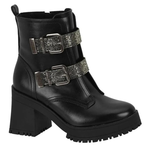 Bota Coturno Feminina Strass Vizzano